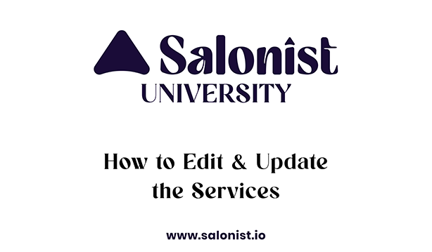 How to Edit & Update the Services